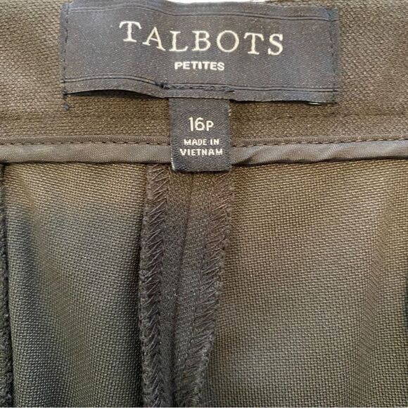 Talbots Dalton Equestrian-Inspired Riding Cropped Pants Loden Green Size 16P - Picture 5 of 10